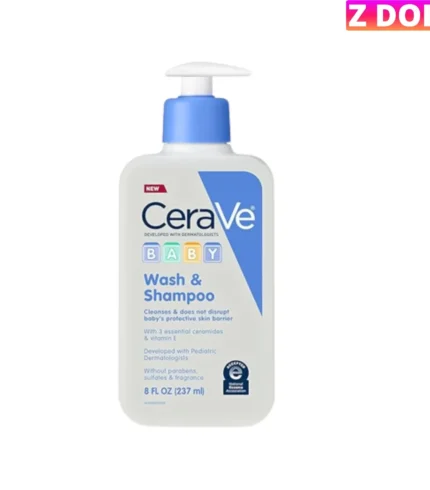 CeraVe Baby Wash & Shampoo 237ml – Gentle 2-in-1 Cleanser for Baby Skin